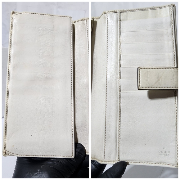 Gucci Shima Long Leather And Canvas Beige/Off-White - Picture 12 of 16